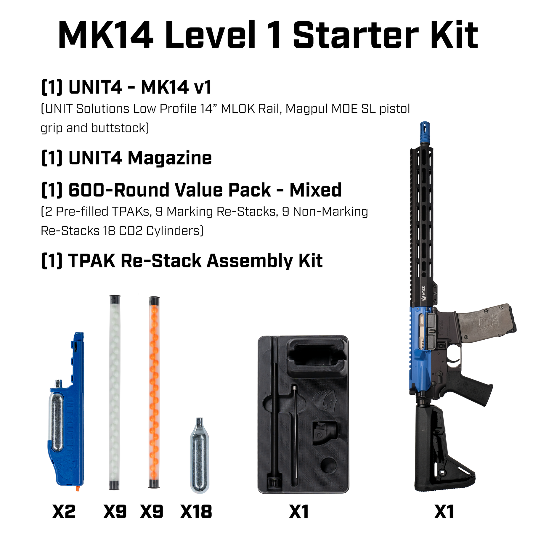 Unit 4 Model Kit Level 1 UNIT4 Training Rifle Starter Kit – UNIT Solutions